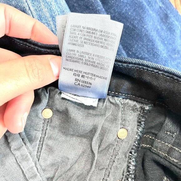 Mother Jeans High Waisted Looked Ankle Fray Last Call Size 30 - Picture 8 of 10